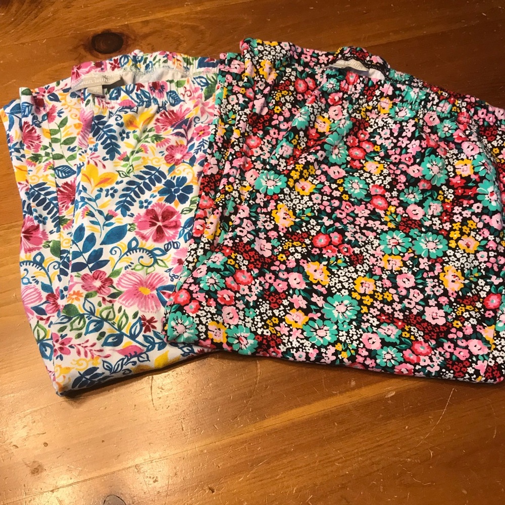 Two pairs of capri pants
